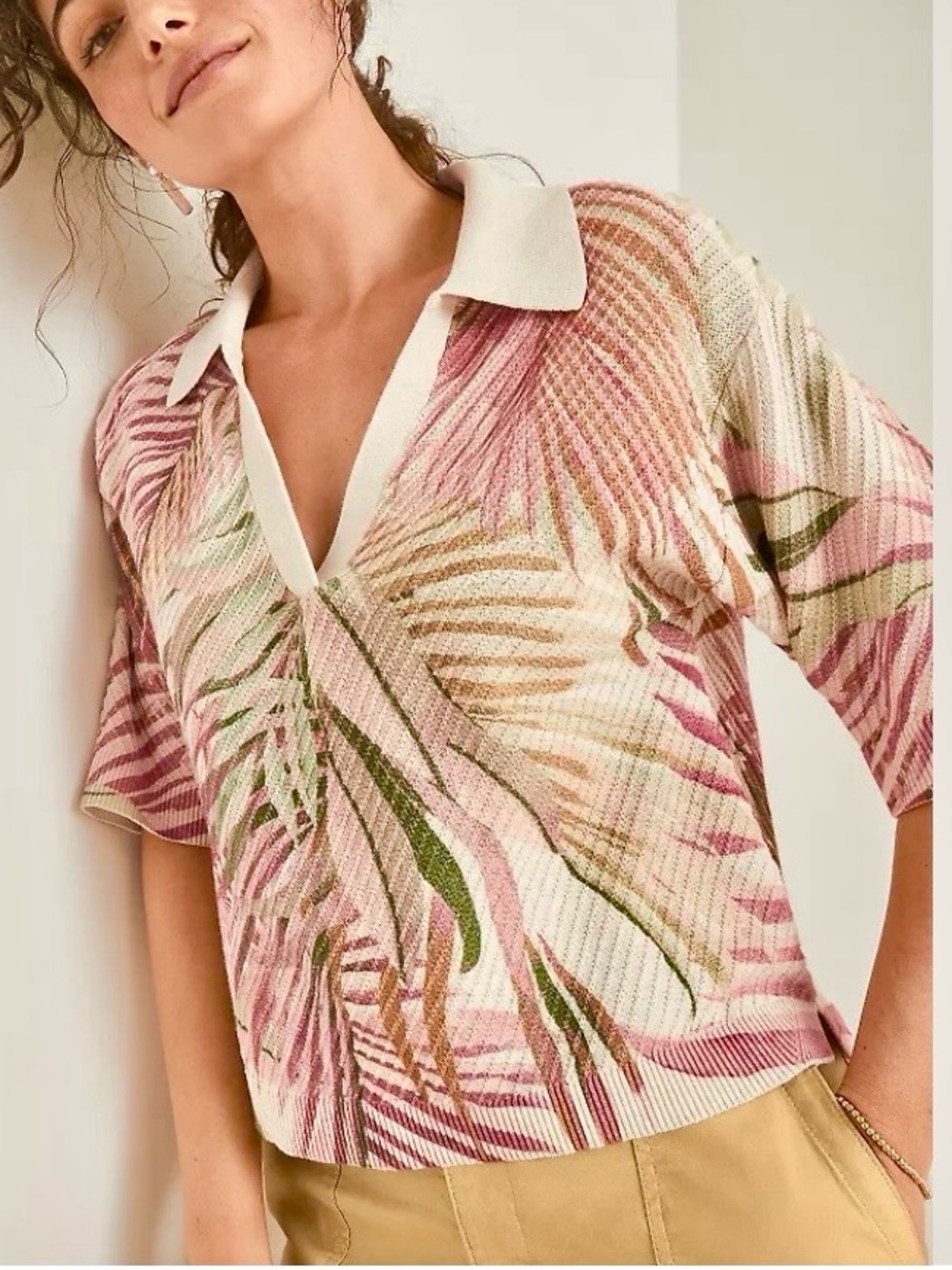 Tommy Bahama Palm Canyon Raglan Sweater Polo XL